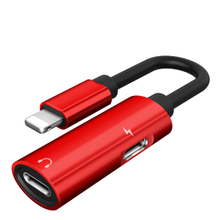 2-in-1 Charging + Headphone adapter- Compatible with iPhone