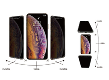 iPhone 11 Pro 2 Way Privacy Screen Tempered Glass Ultra Clear Film [Half Coverage] 